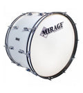 Bombo de Marcha Mirage Percussion 22" × 12" – Blanco