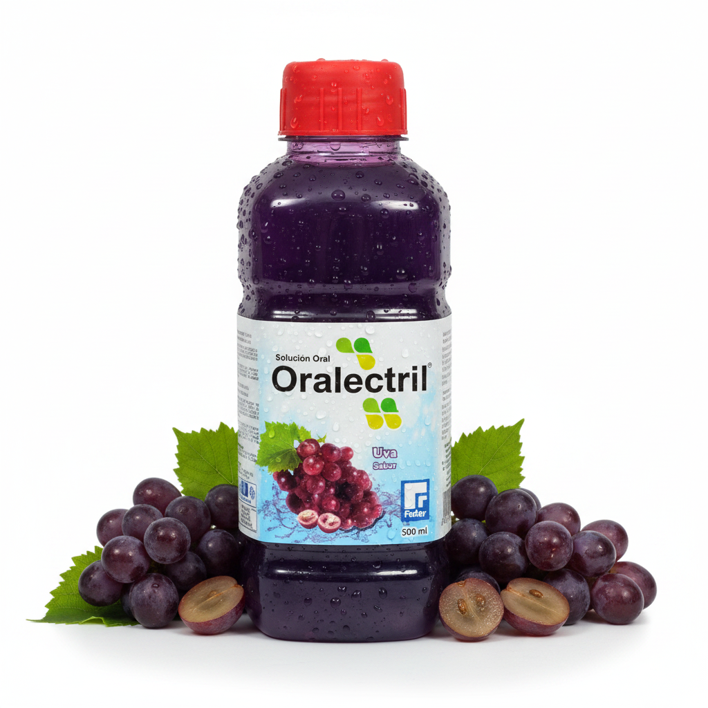Suero Oralectril Sabor Uva - Vista 3/4