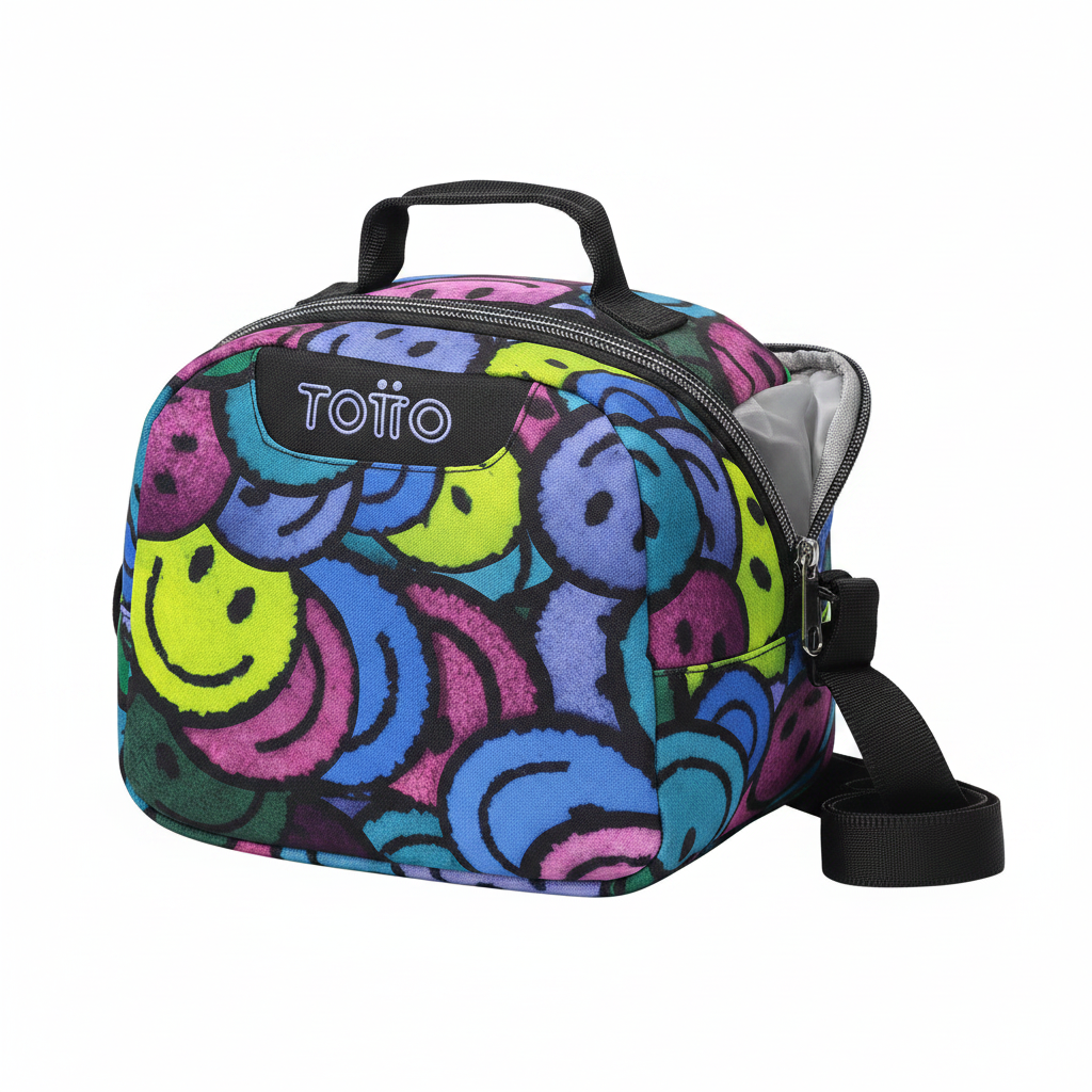 Lonchera Totto Smiley – Vista en ángulo