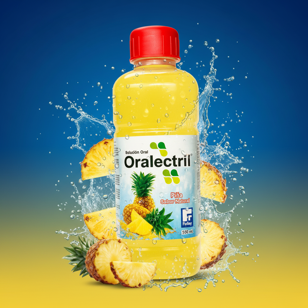 Suero Oralectril Sabor Piña - Vista 3/4