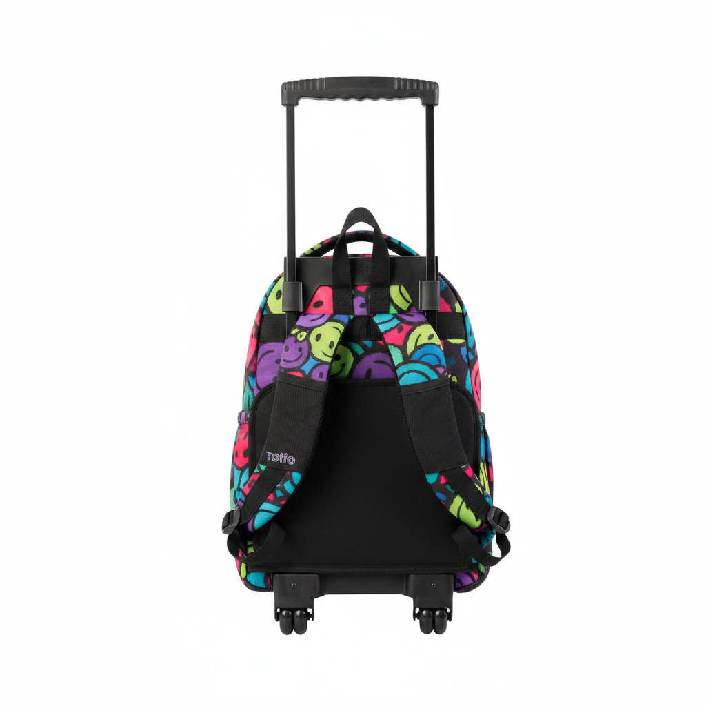 Mochila con ruedas Totto Smiley – Vista trasera