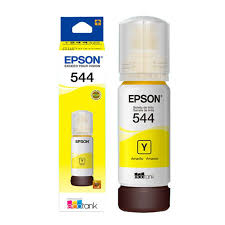 Botella de tinta Epson 544 amarillo con caja para impresoras EcoTank
