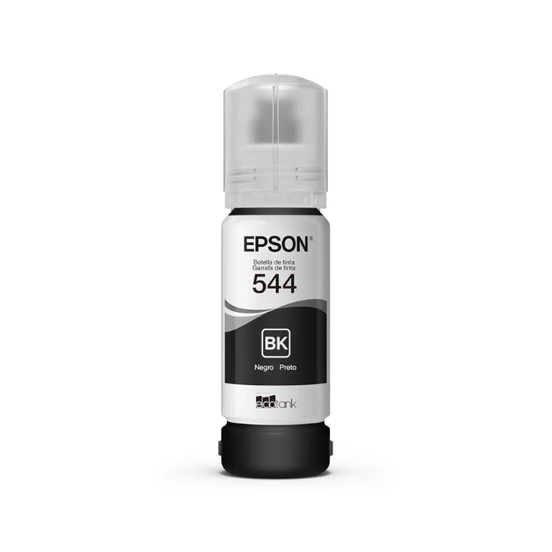 Botella y caja de tinta Epson 544 negro T544120 para EcoTank
